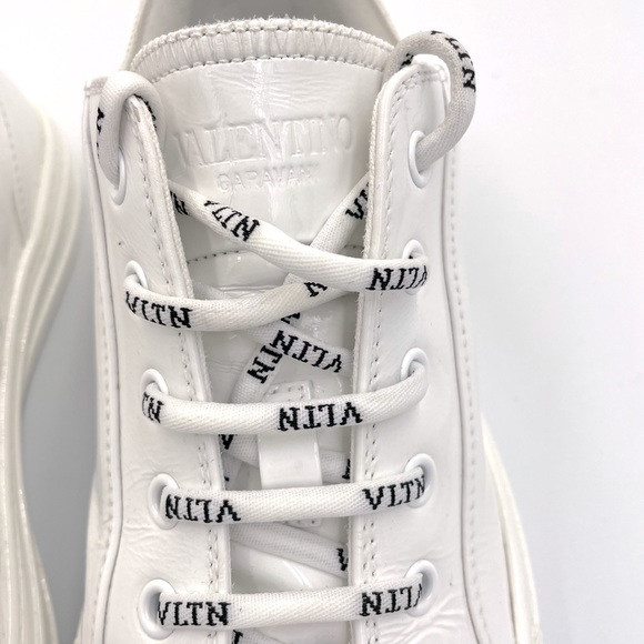 Authentic Valentino Garavani VLTN Patent Giggies Low Top Sneakers - Picture 11 of 15